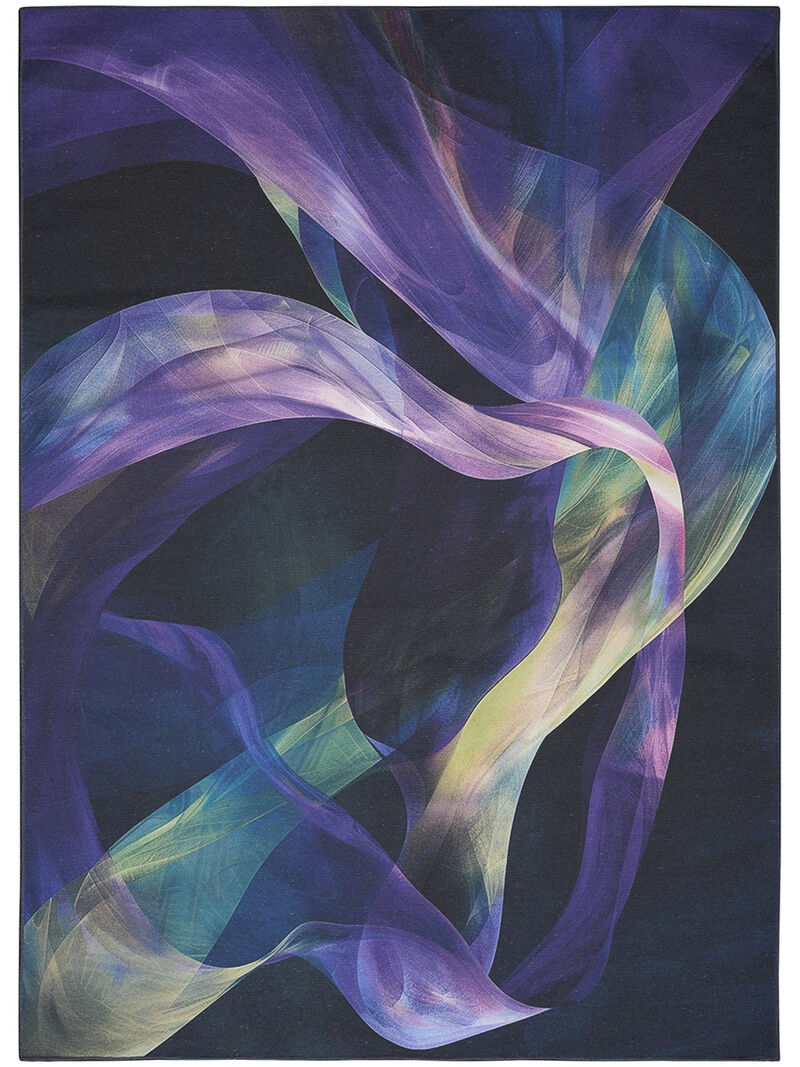 Nourison Washables NWB16 Turquoise/Multicolor 4' x 6' Rug