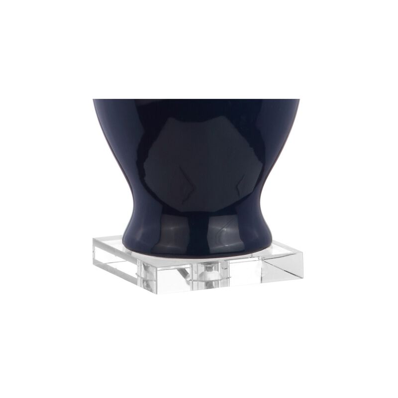 Liberty Ceramic/Crystal LED Table Lamp