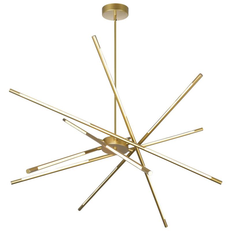 Oskil LED Integrated Chandelier With Satin Gold Finish