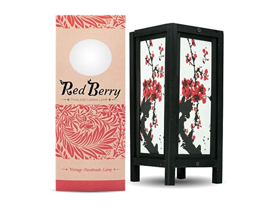 Vintage Asian Flower Lamp For Living Room