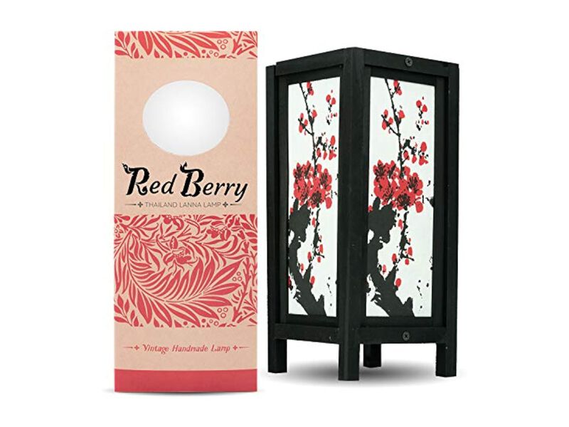 Vintage Asian Flower Lamp For Living Room image number 0