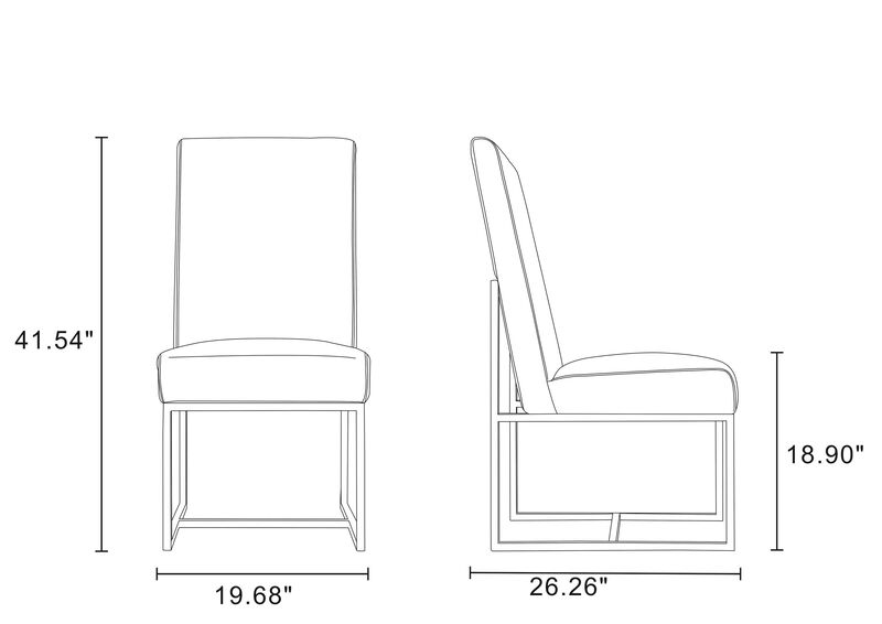 Element Light Gray Dining Chairs (Set of 6) image number 2