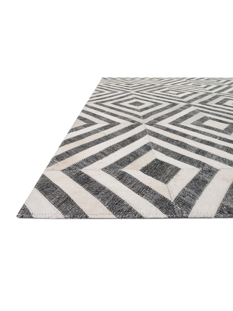 Dorado DB03 Charcoal/Ivory 5' x 7'6" Rug