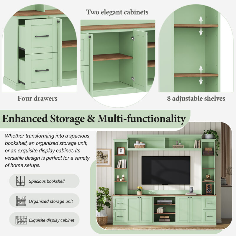 Balfid  Farmhouse Large TV Stand image number 4