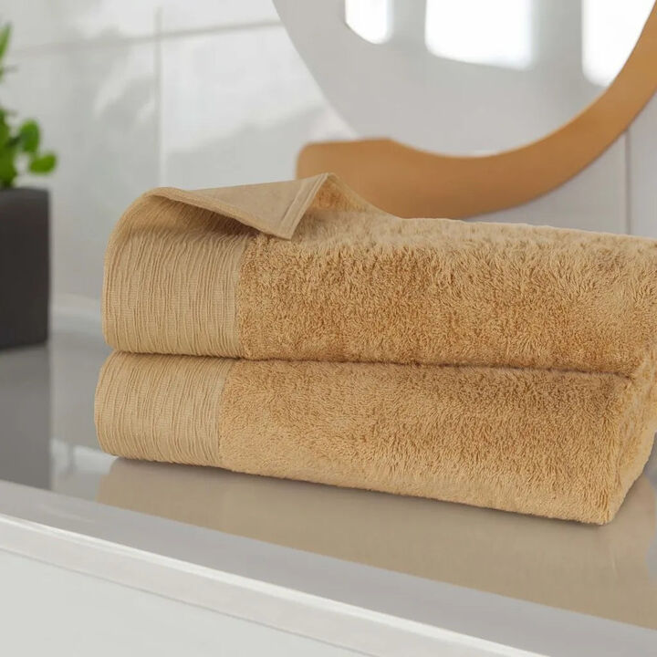 Absorbent Rayon Wicker Bath Sheets 2-Piece Set for Everyday Use