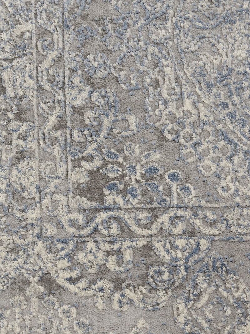Rustic Textures RUS09 Ivory/Light Blue 5'3" x Round Rug image number 5