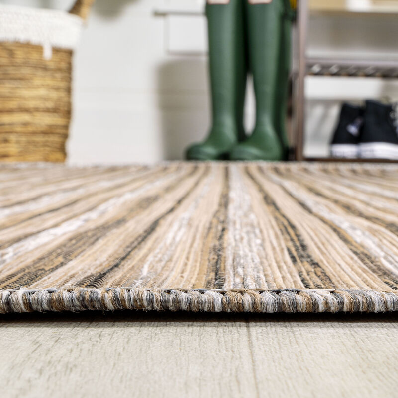 Finn Modern Farmhouse Pinstripe Area Rug