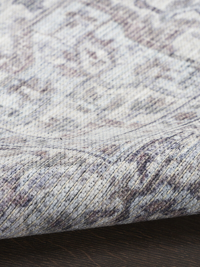 Machine Washable Series 1 SR101 Ivory/Gray 6' x 9' Rug