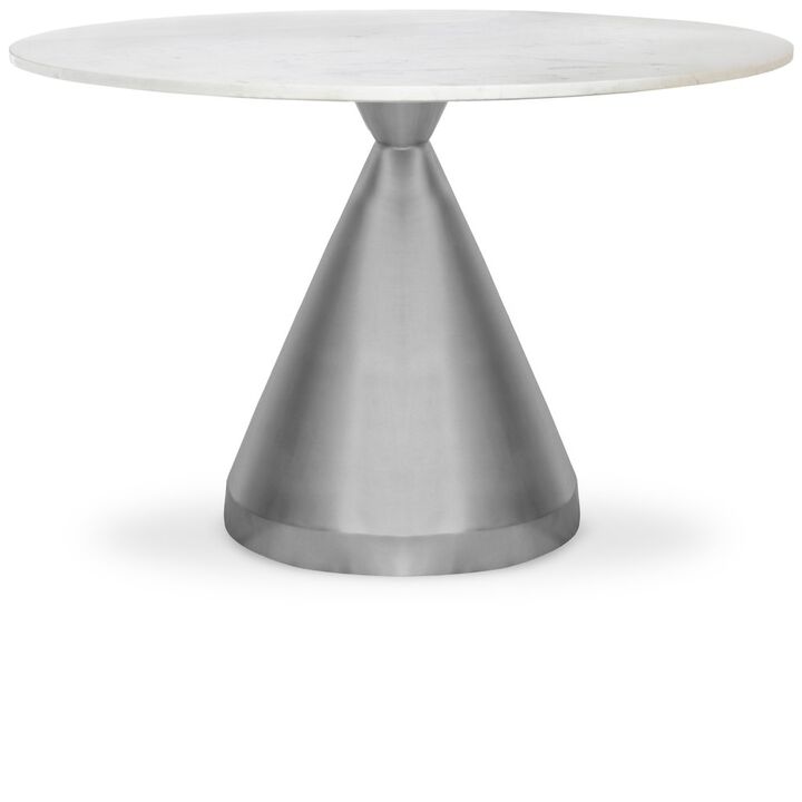 Meridian Furniture Emery White Marble Dining Table