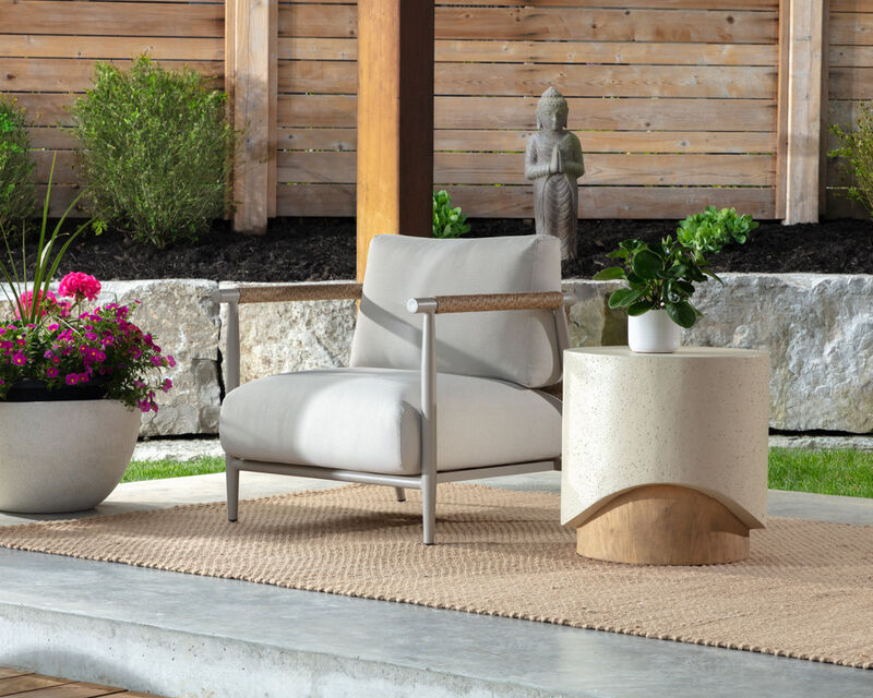 Muros Greige Lounge Chair image number 1