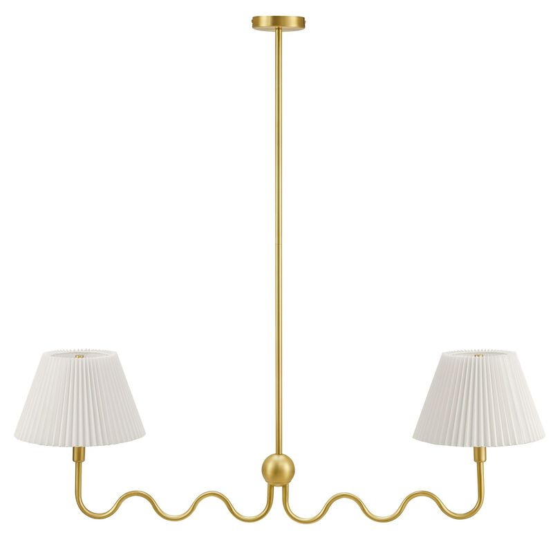 Wave Squiggle 2-Arm Pendant Light image number 0