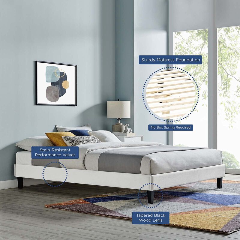 Modway Reign Platform, King, Light Gray image number 4