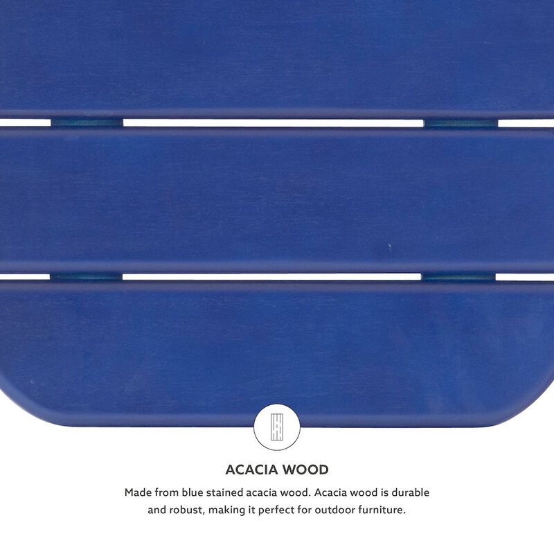 Linon Adirondack End Table Blue image number 6