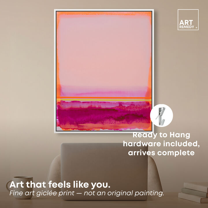 Pale Sunrise I Abstract Canvas Print by Art Remedy
