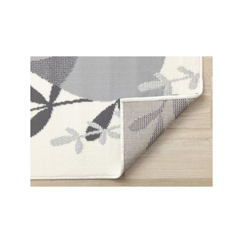 Novelle Home Functional Kids Grey White Bunny Rug, 3'11 x 5'7 image number 1