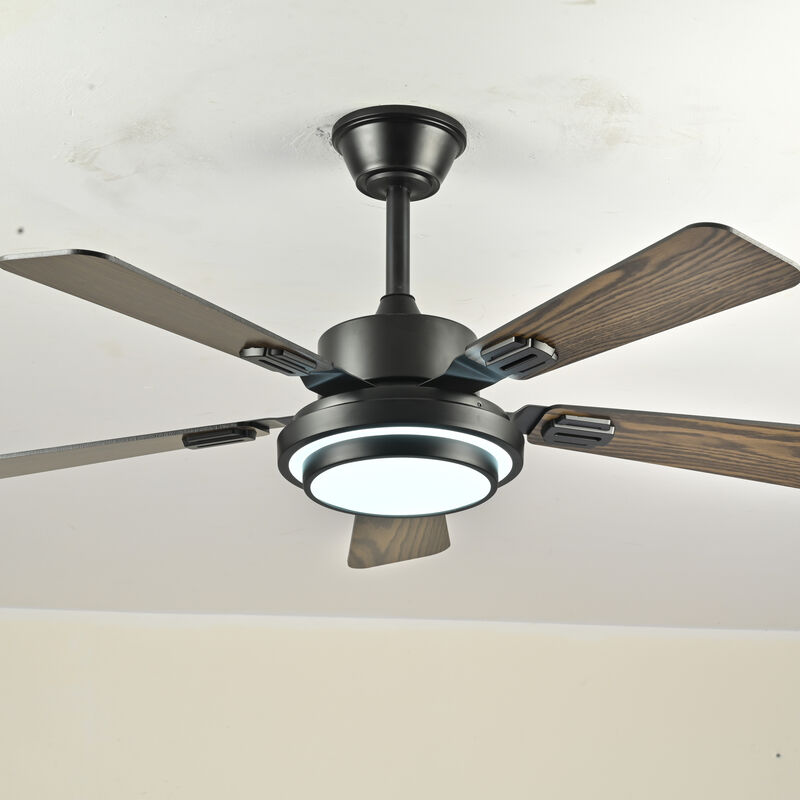 ELEMENT ACE 42 Inch Plywood Blade Ceiling Fan with Dimmable LED Light, Quiet DC Motor 6 Adjustable Speed Levels, Reversible Function for Living Room Bedroom Office Patio Indoor Use image number 5