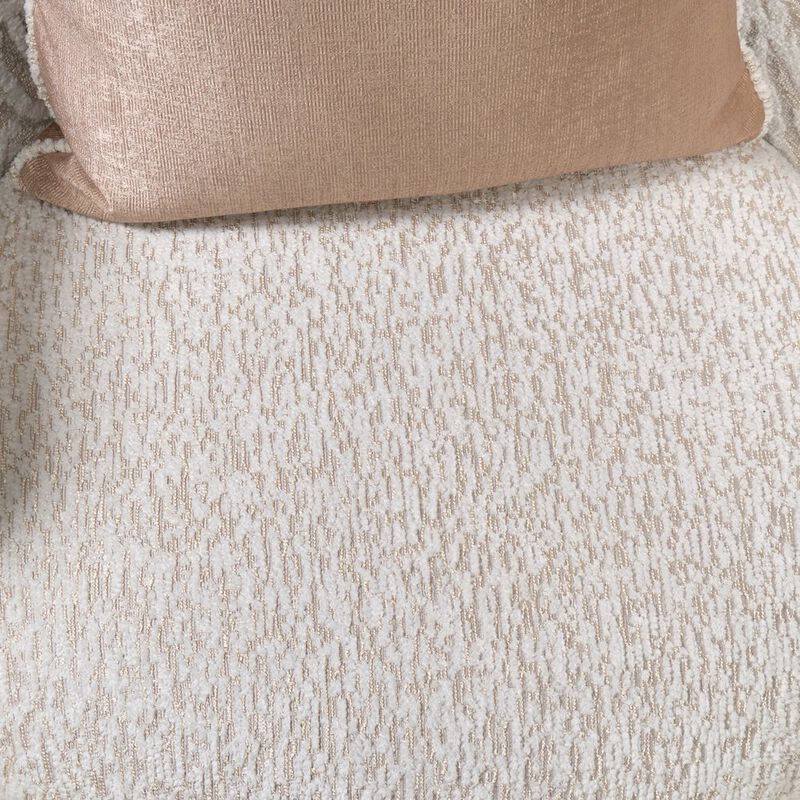 Michael Amini Savannah Breeze Swivel Chair - Cashmere/Bright Gold