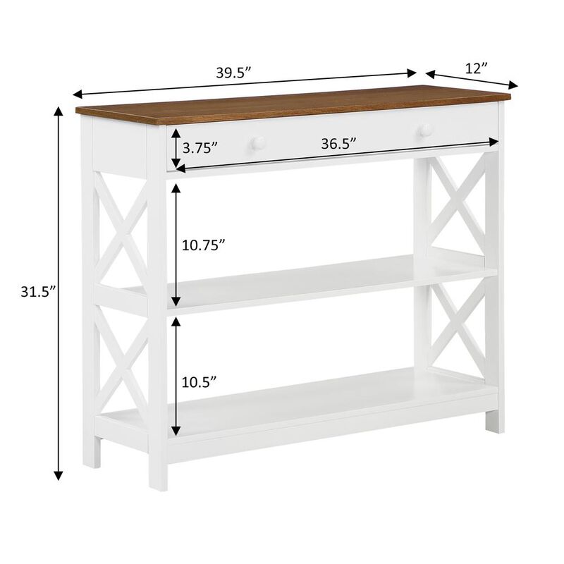 Convience Concept, Inc. Oxford 1 Drawer Console Table with Shelves