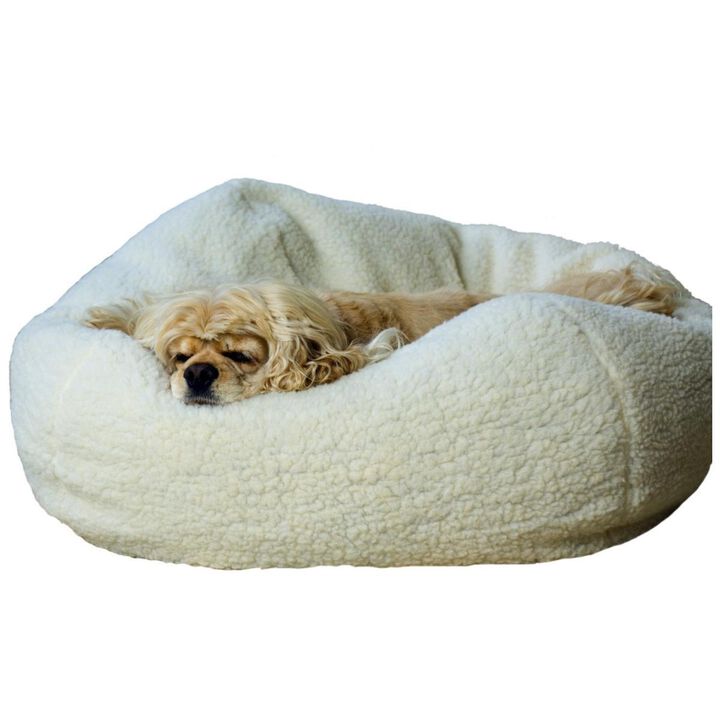 Carolina Pet  Sherpa Puff Ball Pet Bed  , Medium