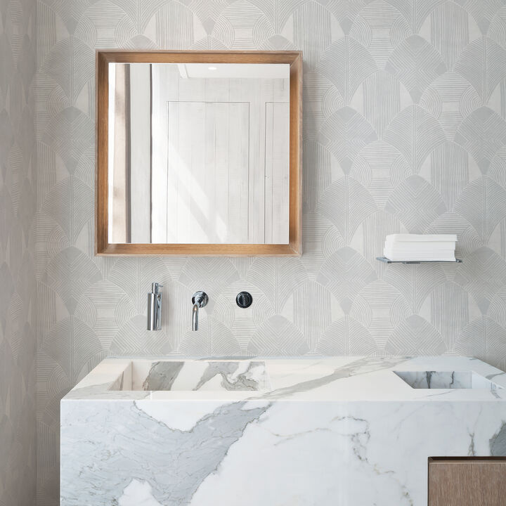 Westport Dove Geometric Wallpaper