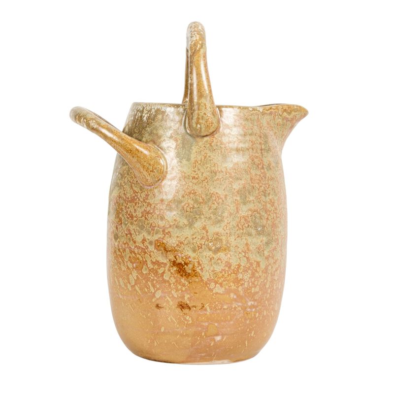 Stoneware Watering Pitcher with Handles, Reactive Glaze image number 4