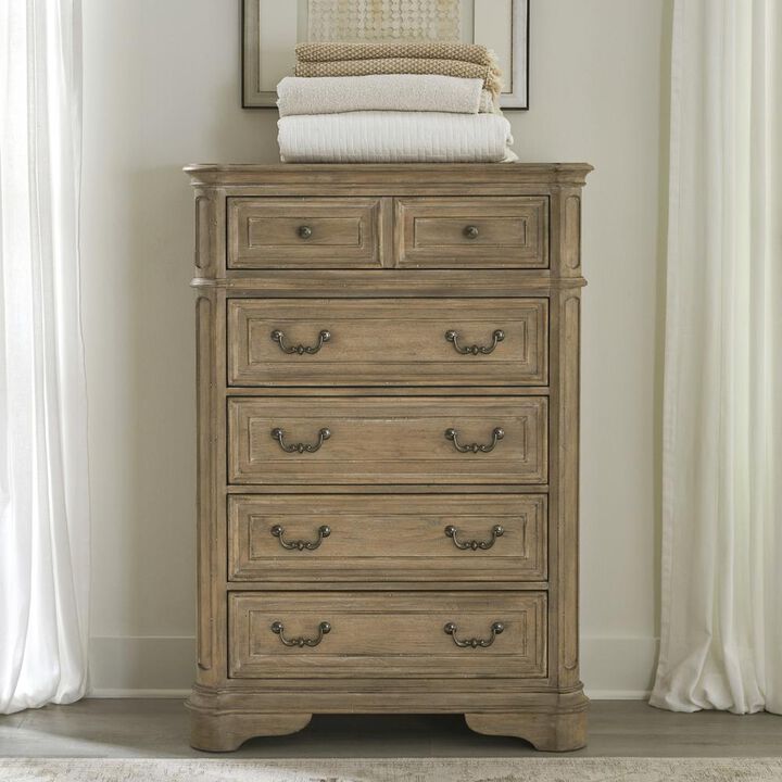 Liberty Furniture Magnolia Manor 5 Drawer Chest in Antique