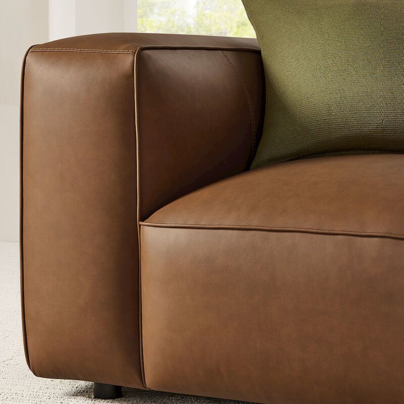 Auren Upholstered Vegan Leather Modular Armchair image number 9