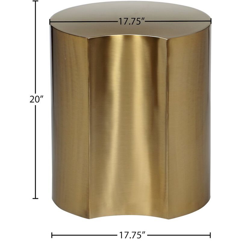 Meridian Furniture Dimple Gold End Table