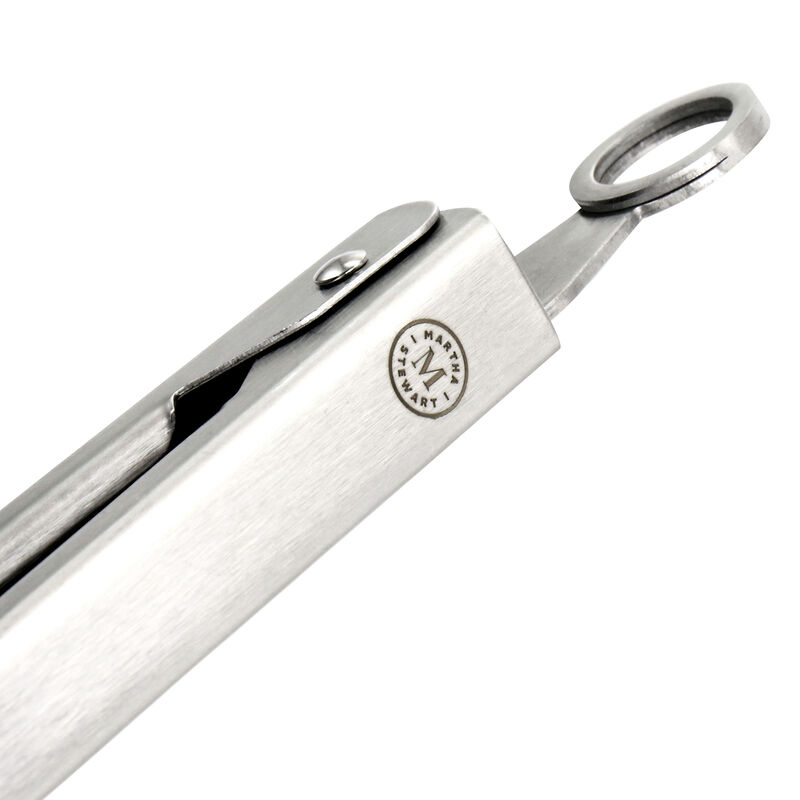 Martha Stewart Stainless Steel Easy-Lock Extra Long Kitchen Tongs