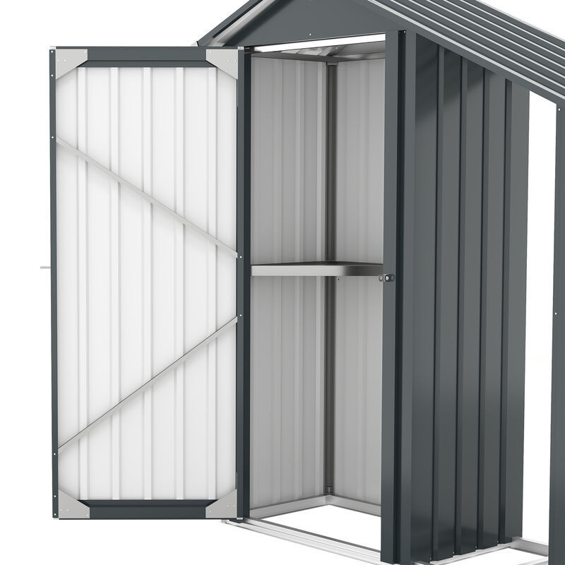 Small Metal Compact Garden shed with High-quality Galvanized Iron Sheet image number 9