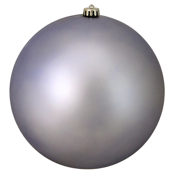 Gray Matte Shatterproof Christmas Ball Ornament 10" (250mm)