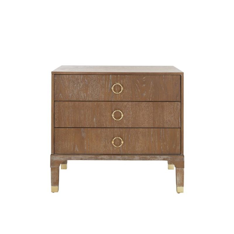 Safavieh Lorna 3 Drawer Contemporary Night Stand