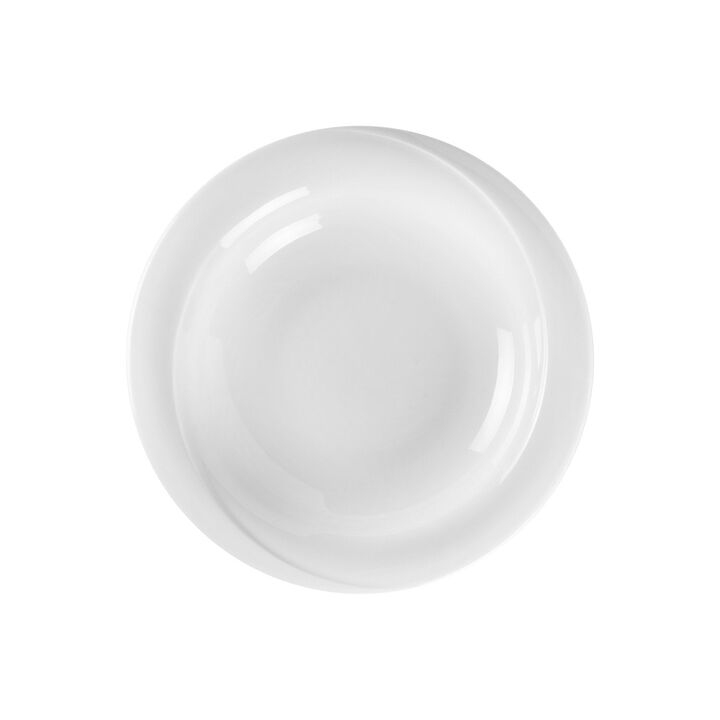 X-tanbul dia.11.75" h:2" 37 oz. Round White Porcelain Bowl (Set of 2)