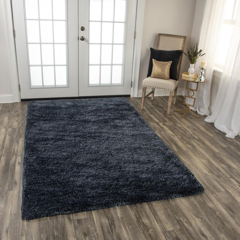 Hand Tufted Cut Pile Polyester Rug, 7'6" x 9'6"