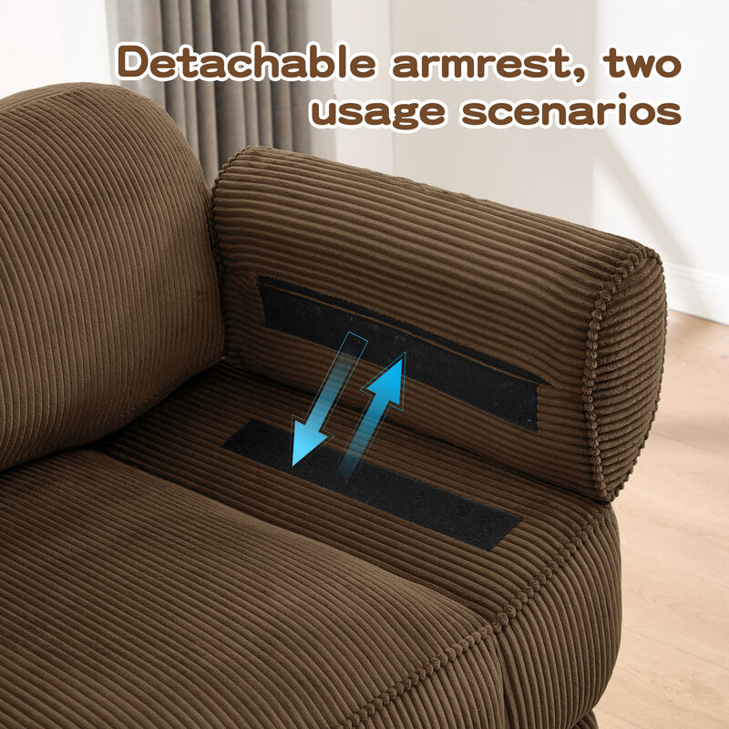 Rongir 2-Seater Sofa with Ottoman image number 7