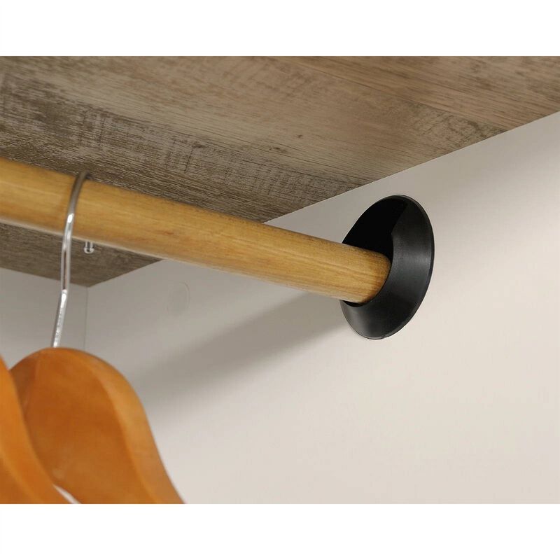 Farmhouse Bedroom Armoire Cabinet with Bottom Storage Drawer – Rustic Wood Wardrobe for Clothes and Linens