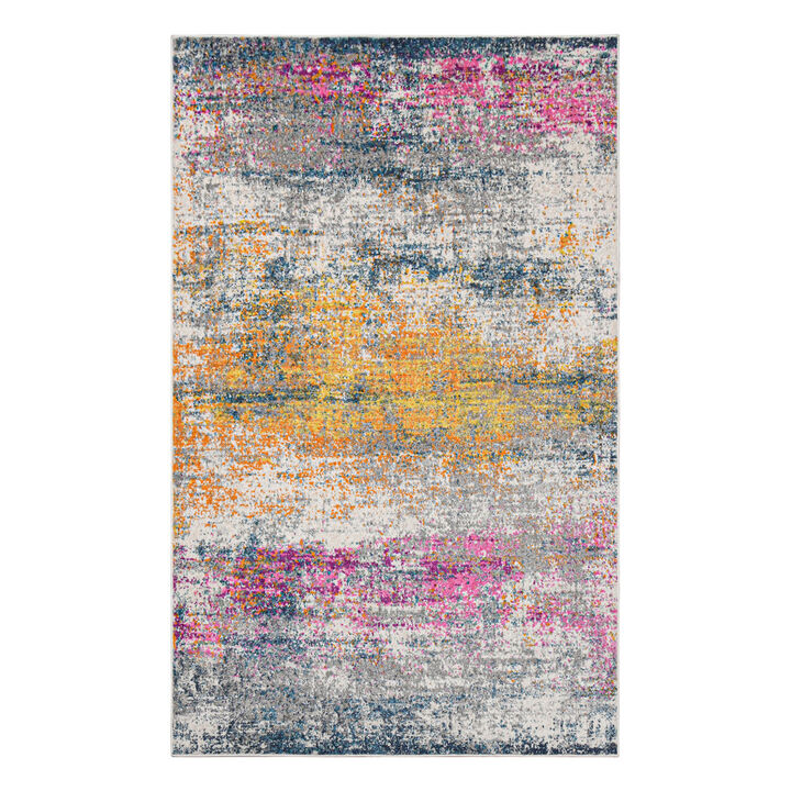 HomeRoots Oriental Hand Woven Area Rug With Fringe