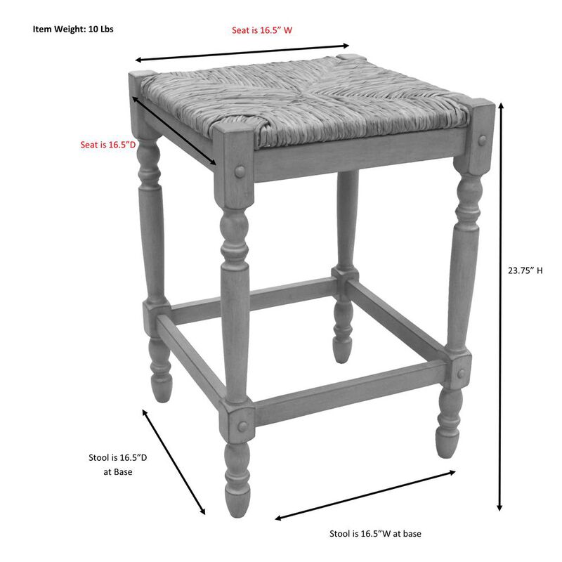 Carolina Living Hawthorne 24 Counter Stool - Walnut