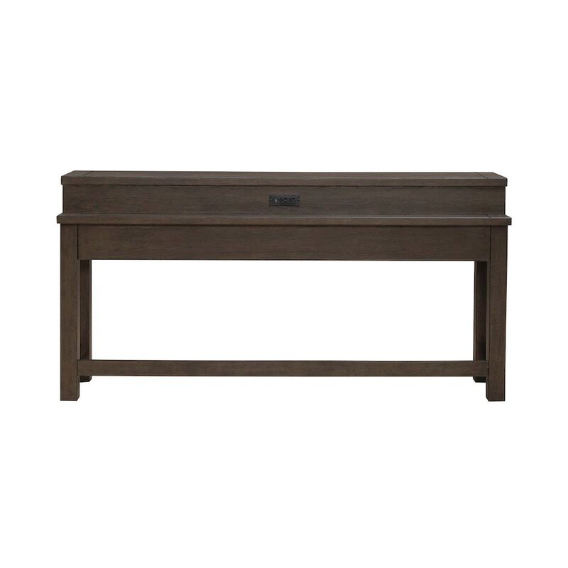 Liberty Furniture Console Bar Table with Charging Station - Satin Espresso image number 4