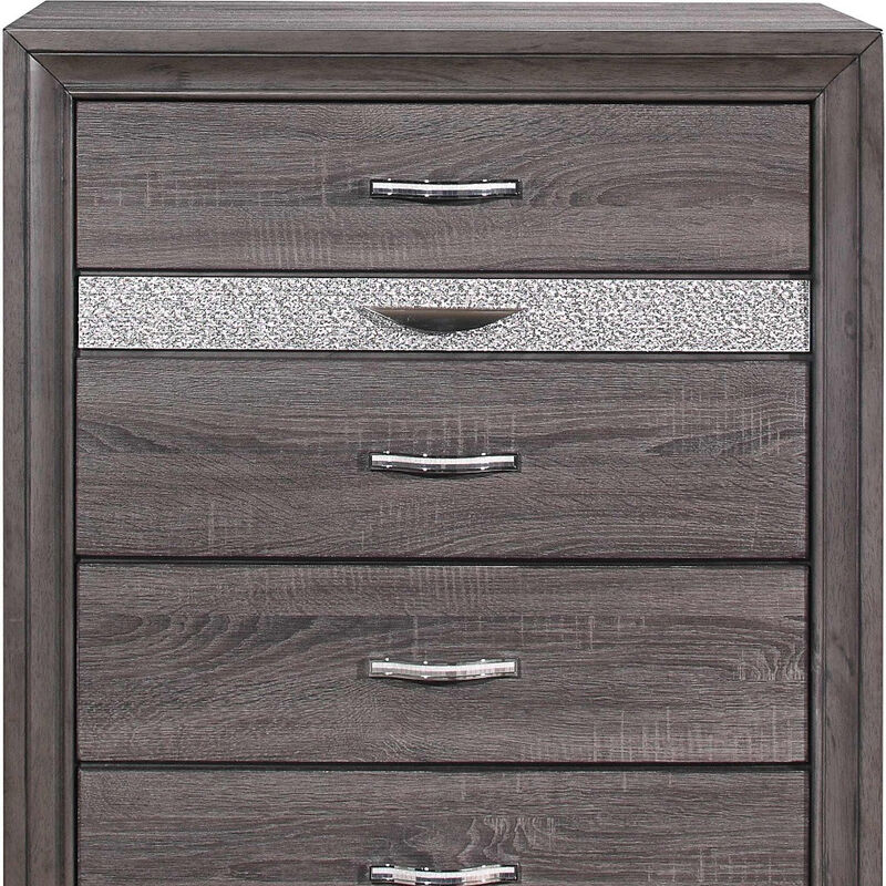 Solid Wood Lingerie Chest with Five Drawers for Organized Storage