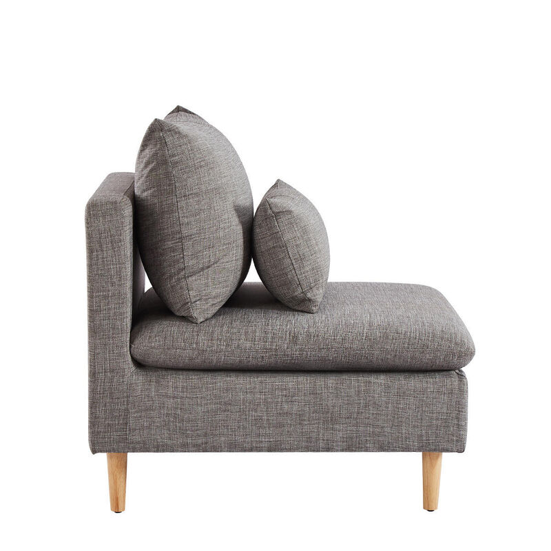 33.46 inch Armless Sofa