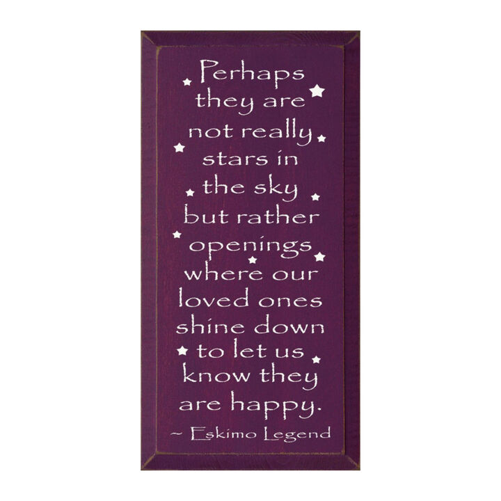 Memorial Wood Sign Loved Ones Shine Down Inspirational Sympathy Wall Decor