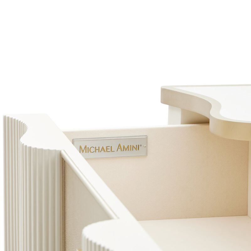 Michael Amini La Marisia 5-Drawer Chest - Creamy Pearl