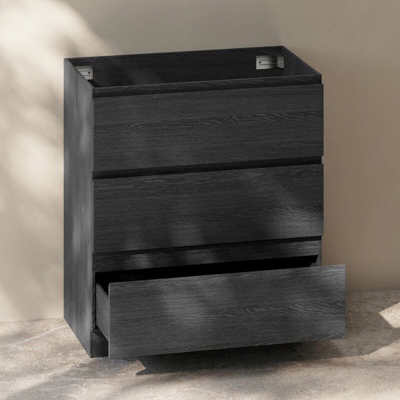Liberte 30" Freestanding Bathroom Vanity Cabinet without Top in Black Oak image number 4