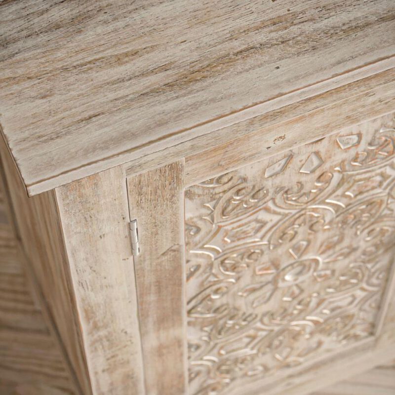 Jofran Hand Carved 32 Accent Chest