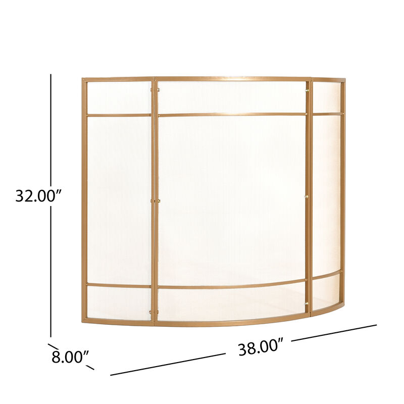 Christopher Knight Home Irina Modern Metal Single Panel Fireplace Screen image number 2