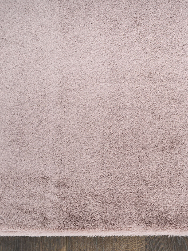 Soft Plush Rabbit Fur SFF01 Lavender 4' x 6' Rug