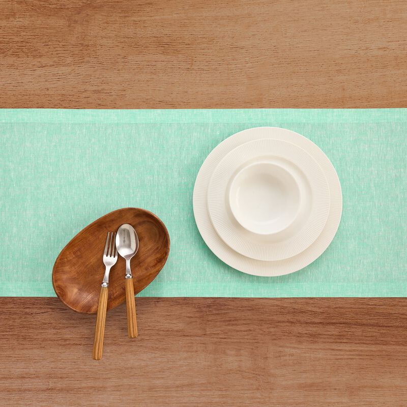 Solino Home Athena 100% Linen Table Runner &ndash; Handcrafted, Machine Washable, Perfect for Holiday and Everyday Dining