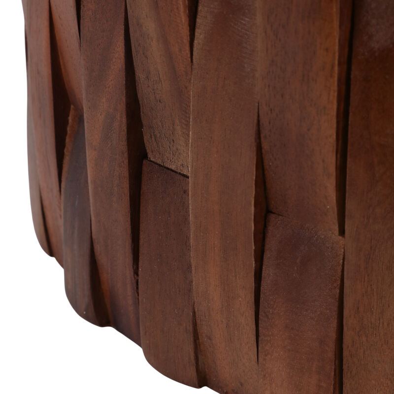 Davinwell Woven Teak Base Accent Table image number 5
