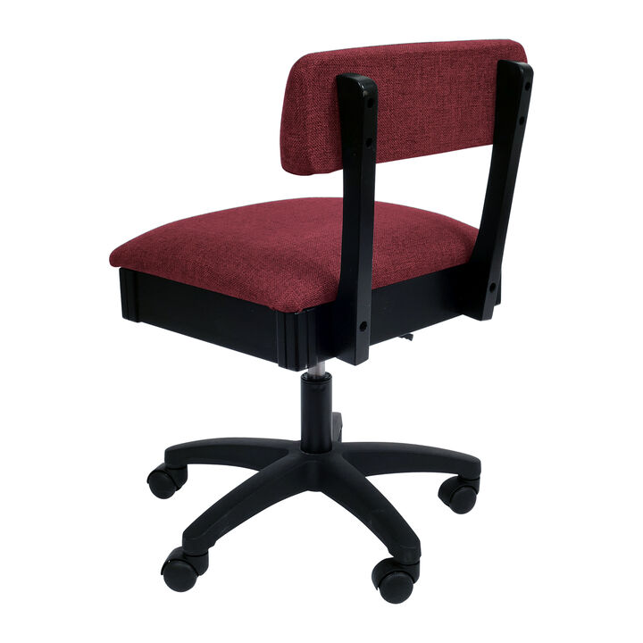 Hydraulic Sewing Chair with Adjustable Height and Cushion Seat &ndash; Crown Ruby Print